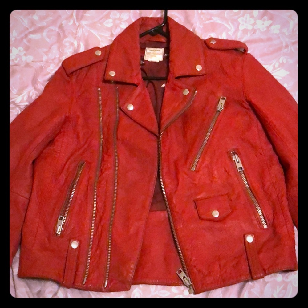Zadig & Voltaire leather moto jacket